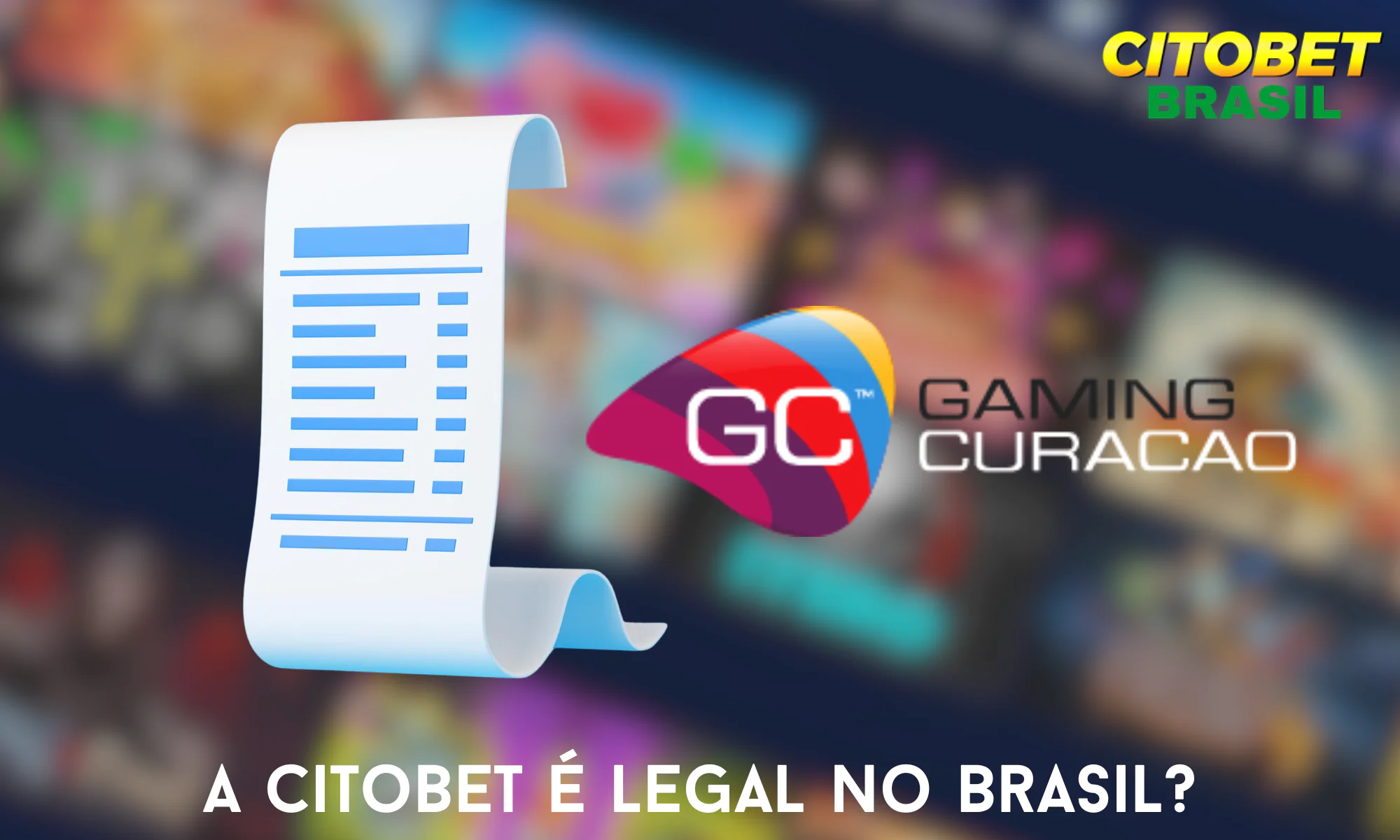 A Citobet é totalmente legal no Brasil e é licenciada pela
