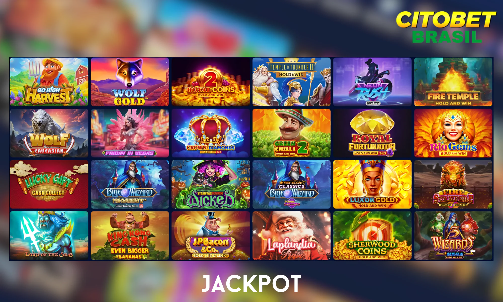 Jogue jogos com jackpot para ganhar muito dinheiro na Citobet