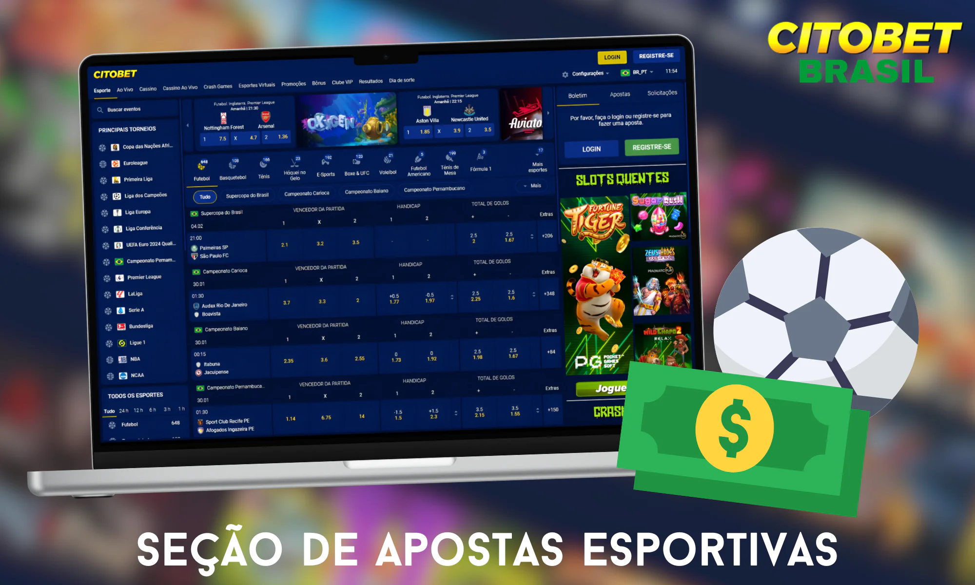 A Citobet Brasil oferece uma ampla gama de opções de apostas esportivas