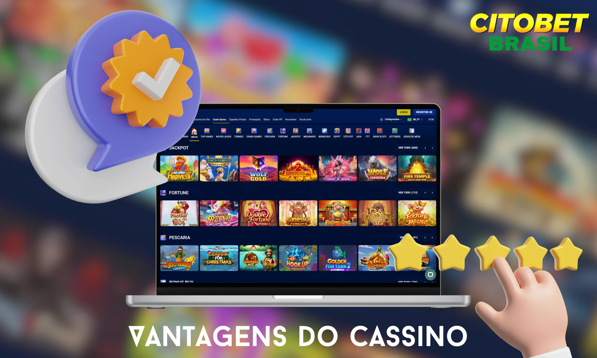 Uma lista das principais vantagens do Citobet Casino